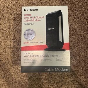 NETGEAR CM1000 DOCSIS 3.1 Black Cable Modem - Ultra-High Speed